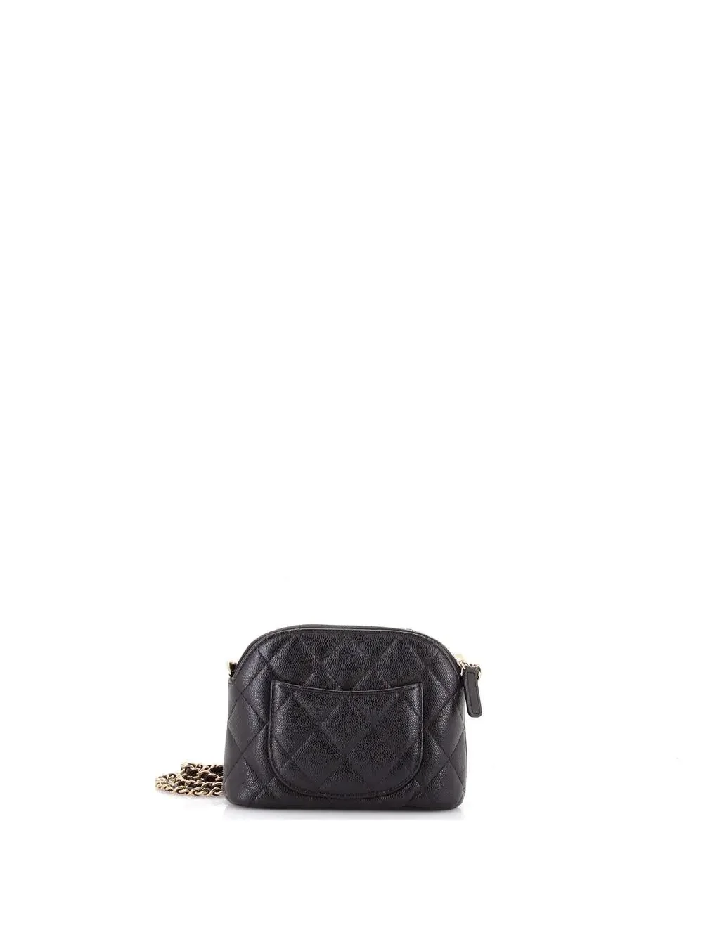 Chanel Cc Dome Zip Clutch With Chain #247585C46B